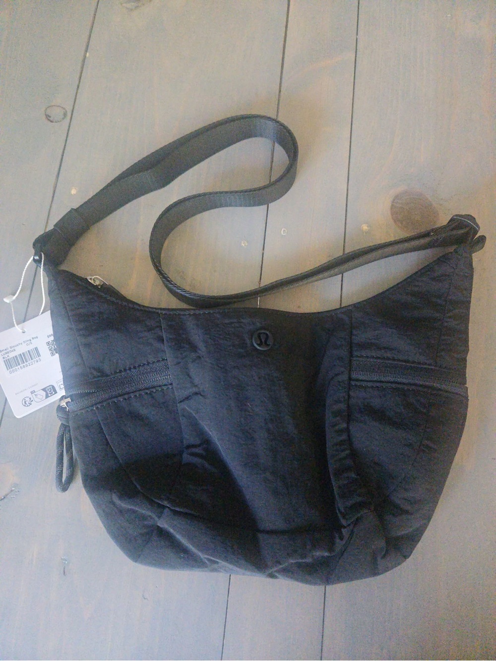 lululemon athletica Black Crossbody Hobo Bag slouchy 3L nwt purse sling small - Picture 2 of 2